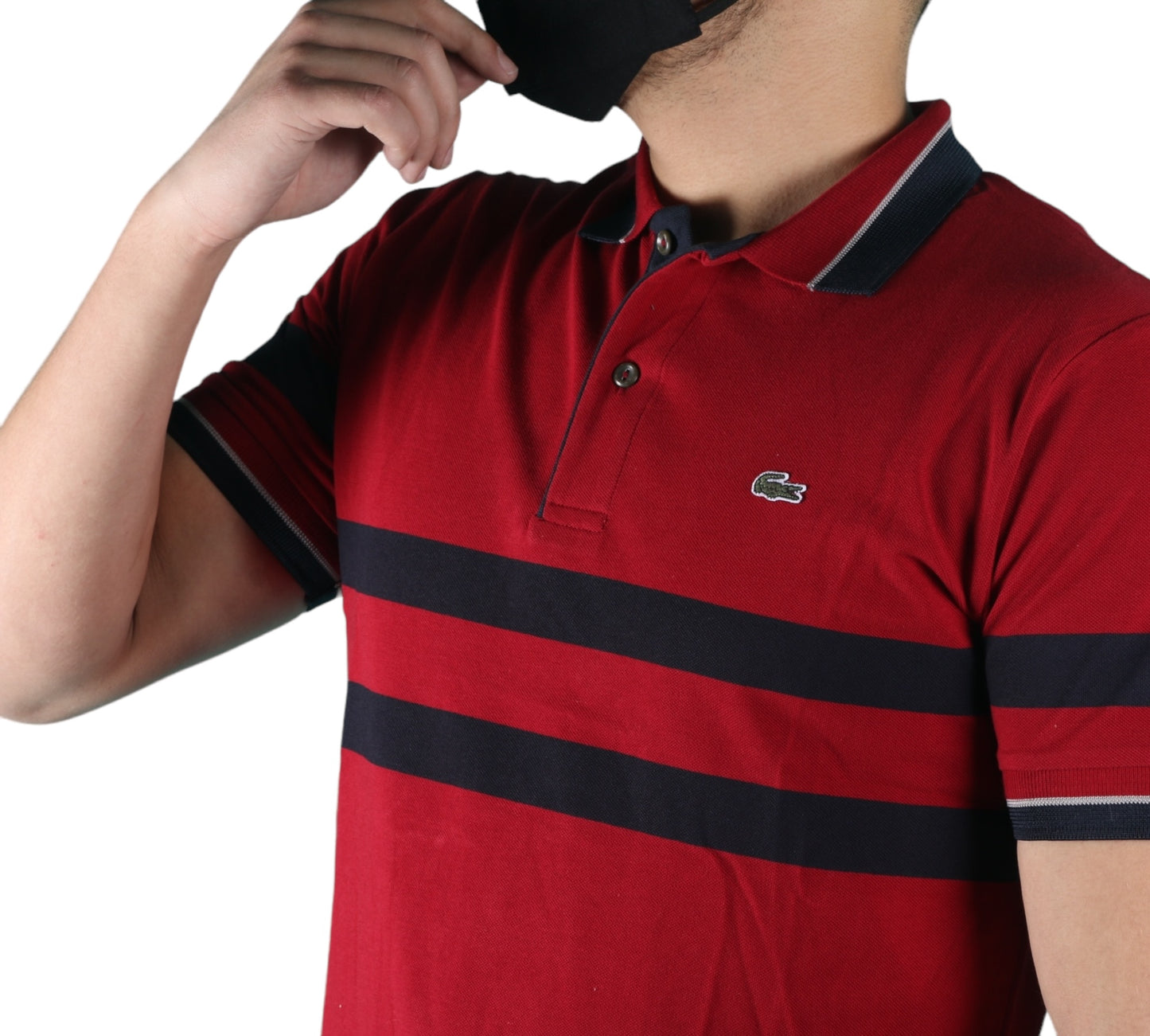 Lacoste 2 bande rouge