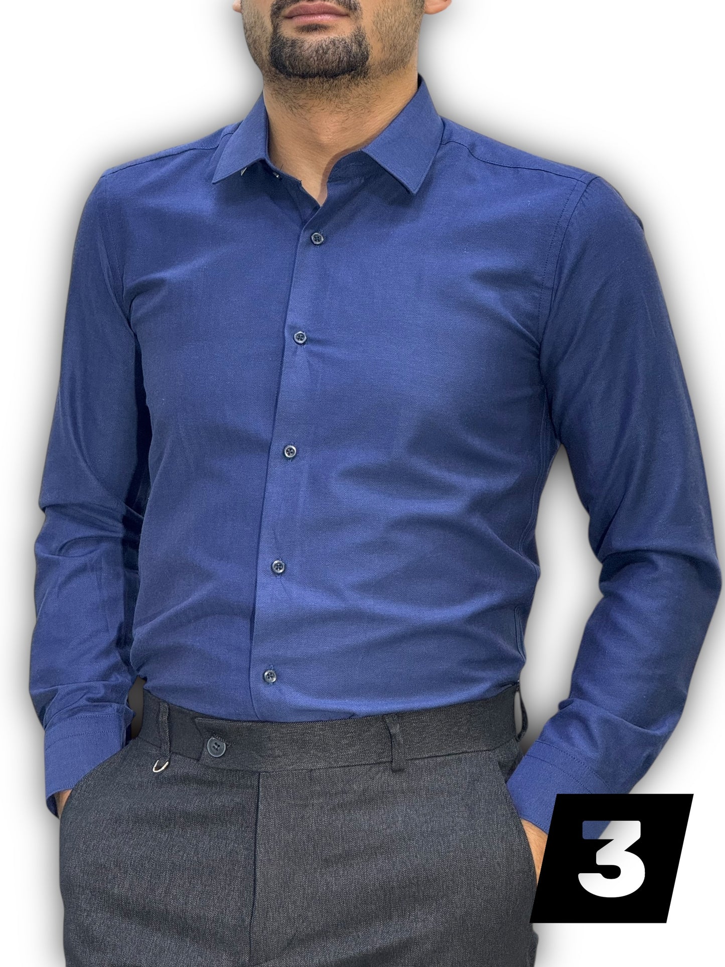 Chemise manche long uni