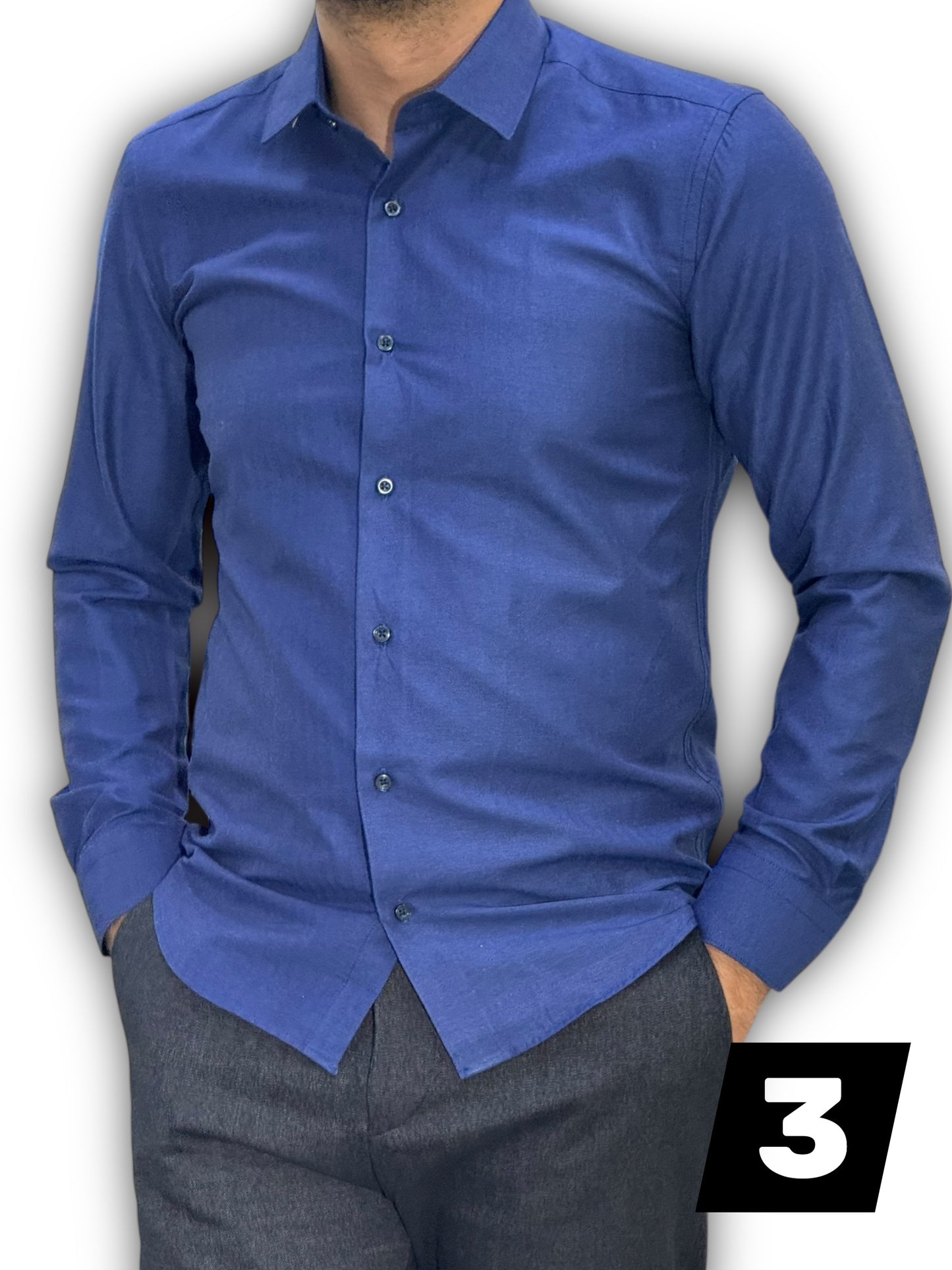 Chemise manche long uni