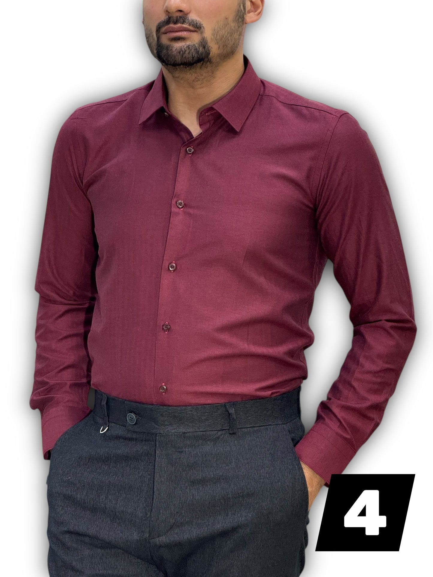 Chemise manche long uni