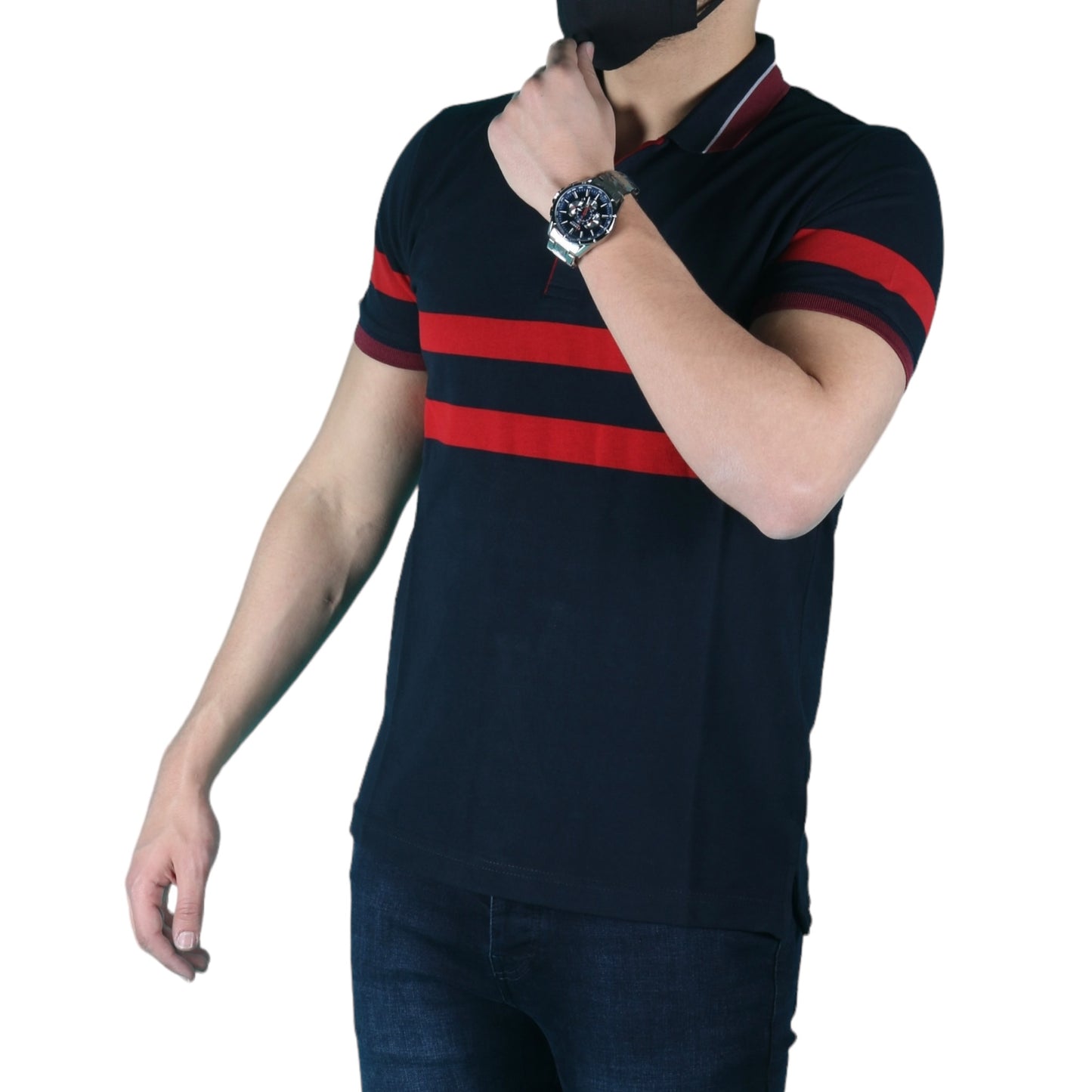 Lacoste 2 bande Bleu nuit