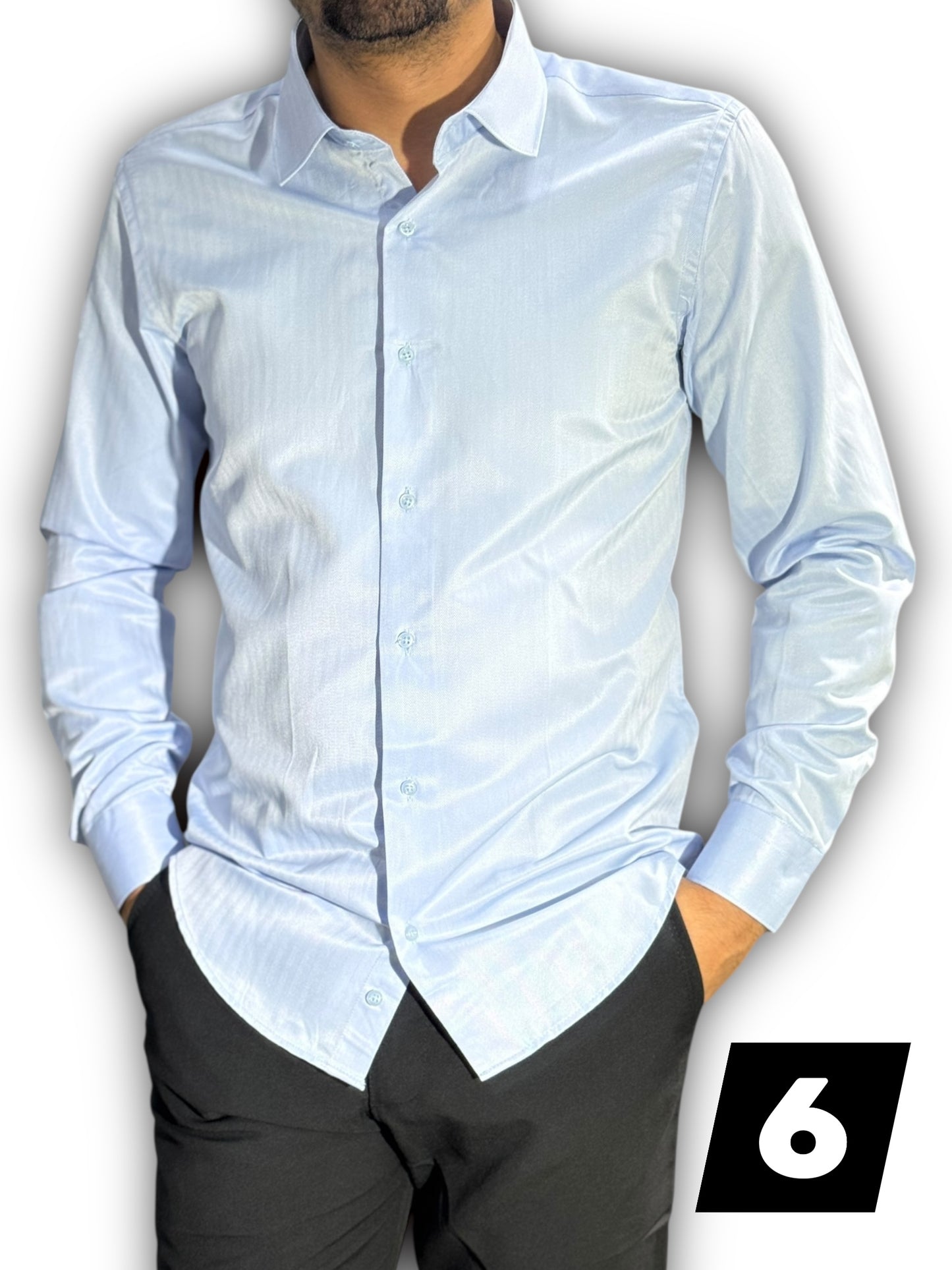 Chemise manche long uni