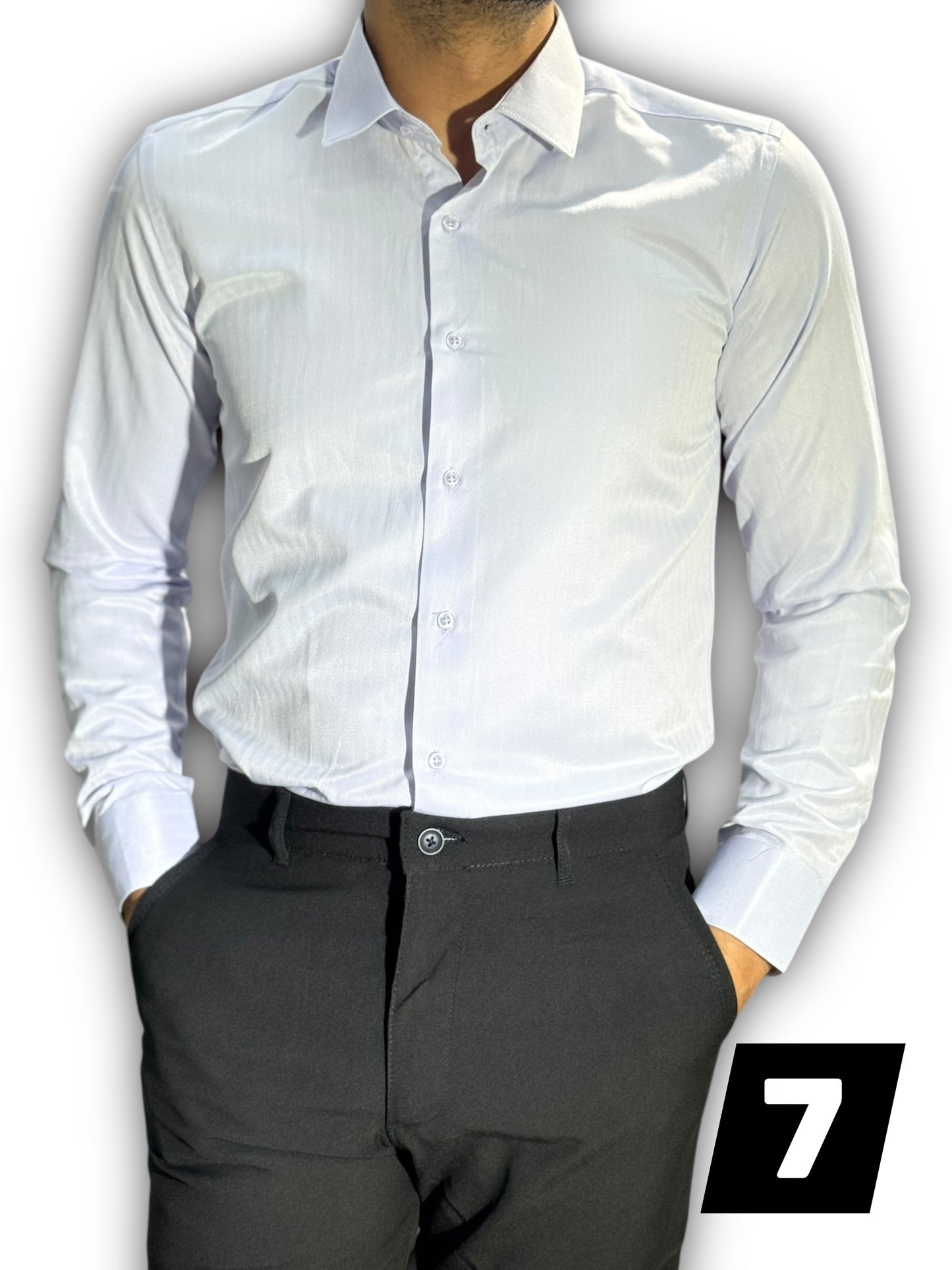 Chemise manche long uni