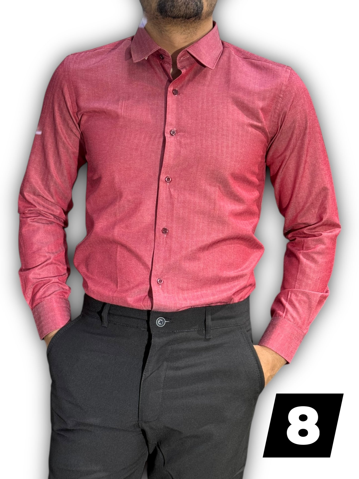 Chemise manche long uni