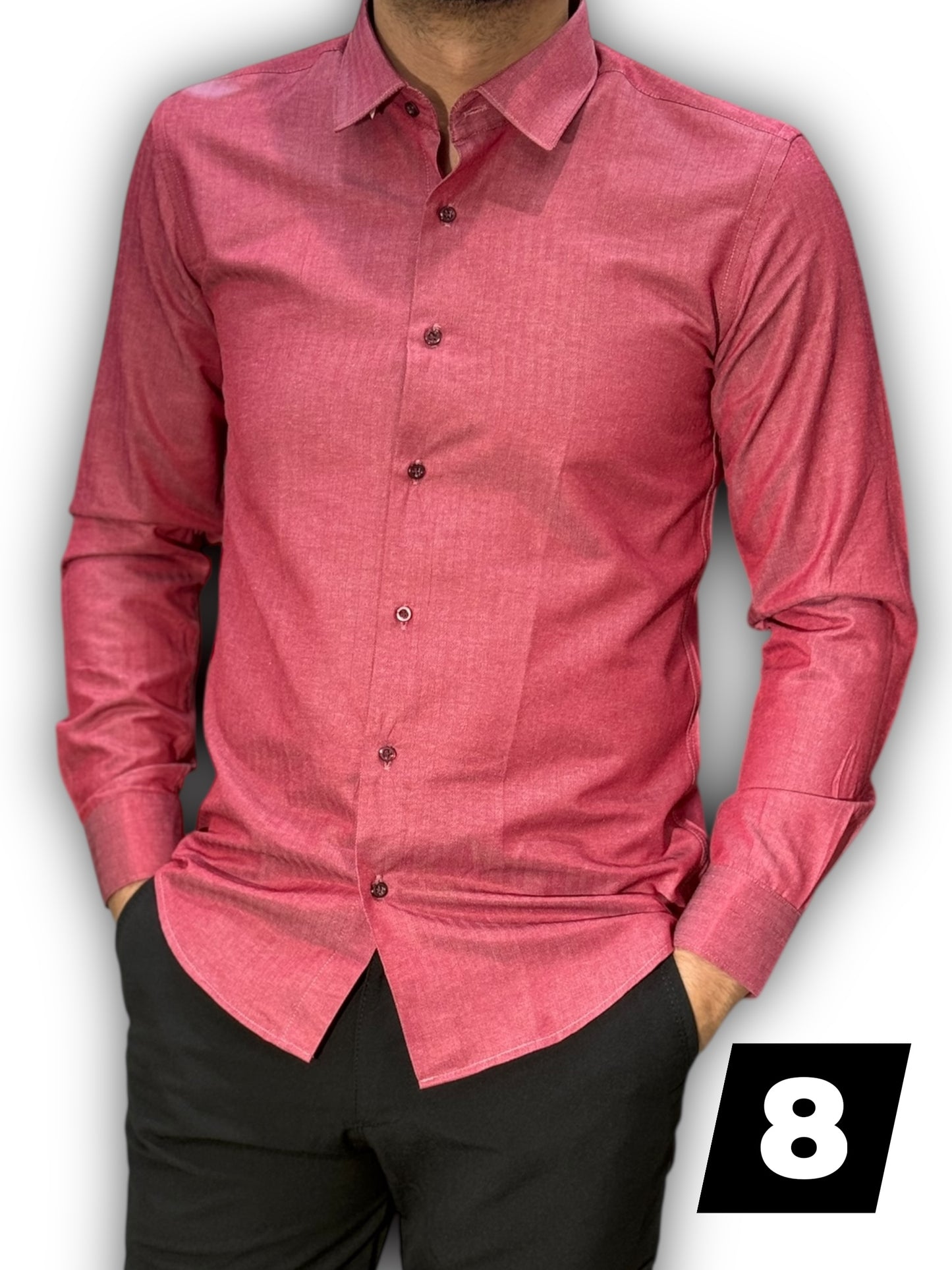 Chemise manche long uni