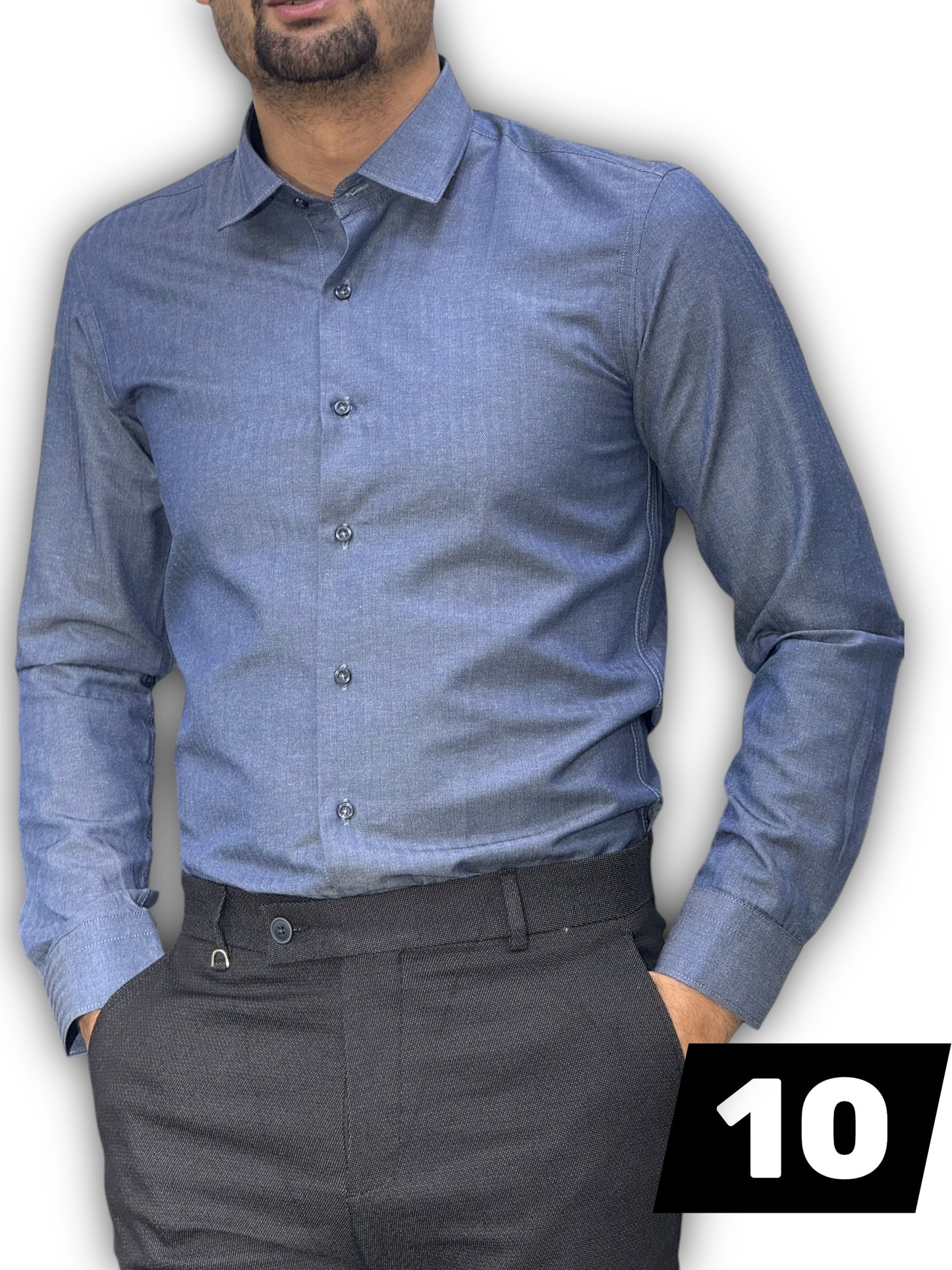 Chemise manche long uni