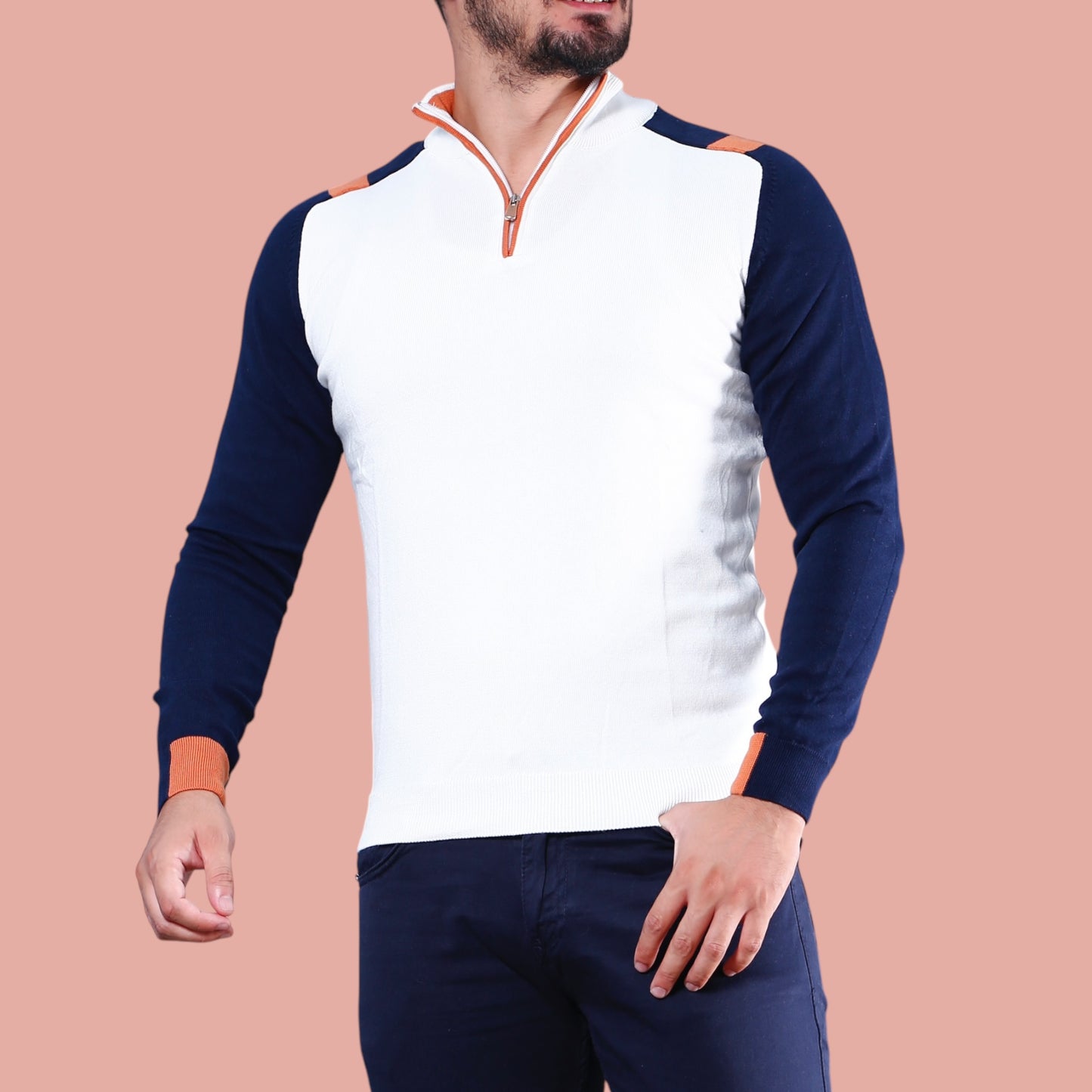 Pullover demi Zip