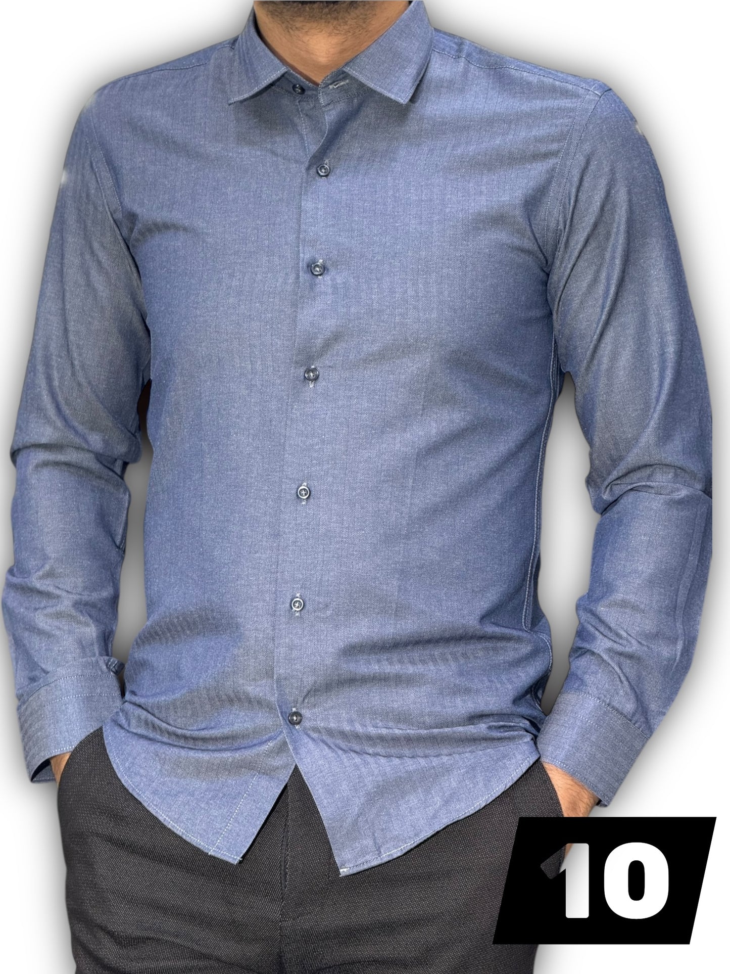 Chemise manche long uni