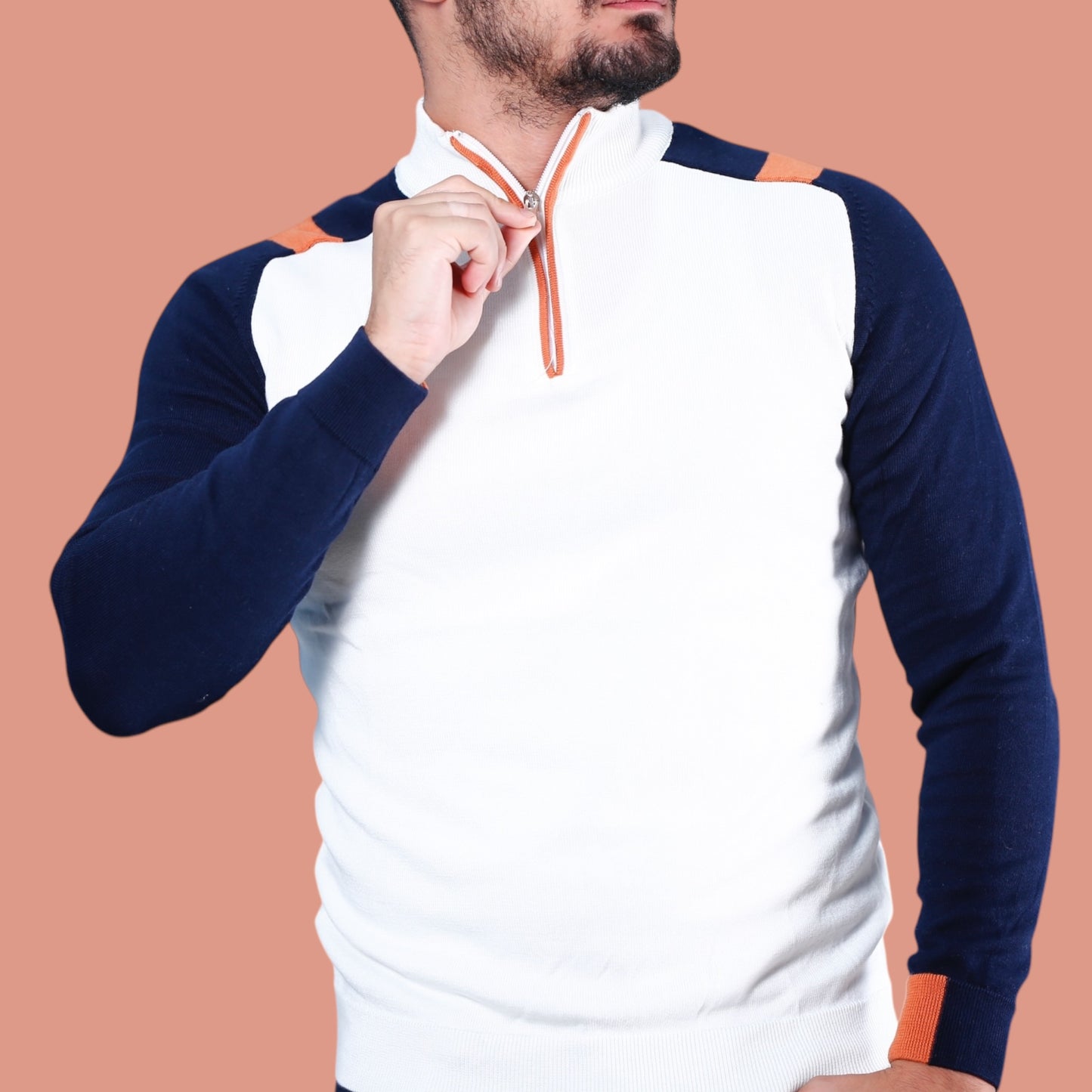 Pullover demi Zip