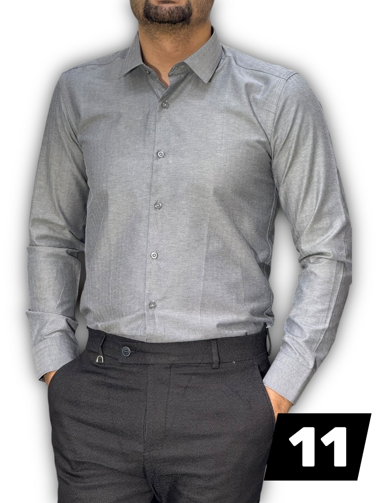 Chemise manche long uni