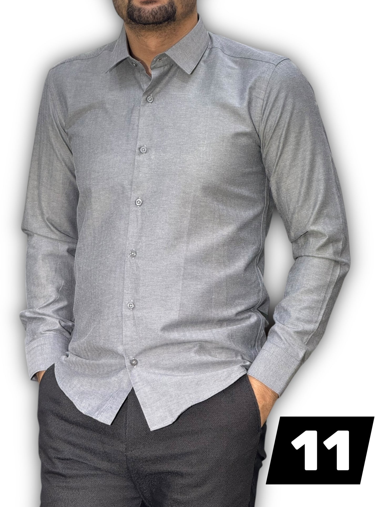 Chemise manche long uni