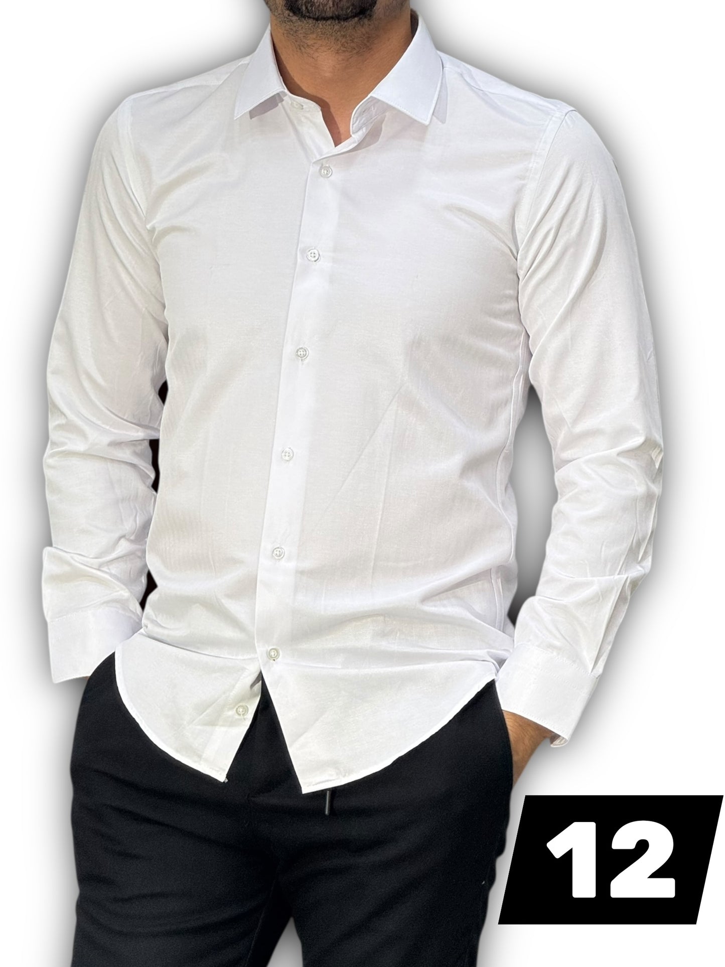Chemise manche long uni
