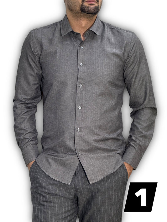 Chemise manche long uni